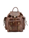 Bolso de Espalda en Piel de Curtido Vegetal - Ken