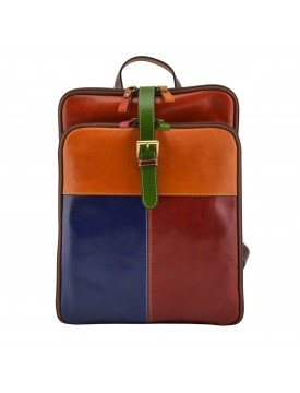 Sac à Dos pour Femme en Cuir Véritable 3 Compartiments - Christina