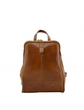 Genuine Leather Woman Backpack - Silde