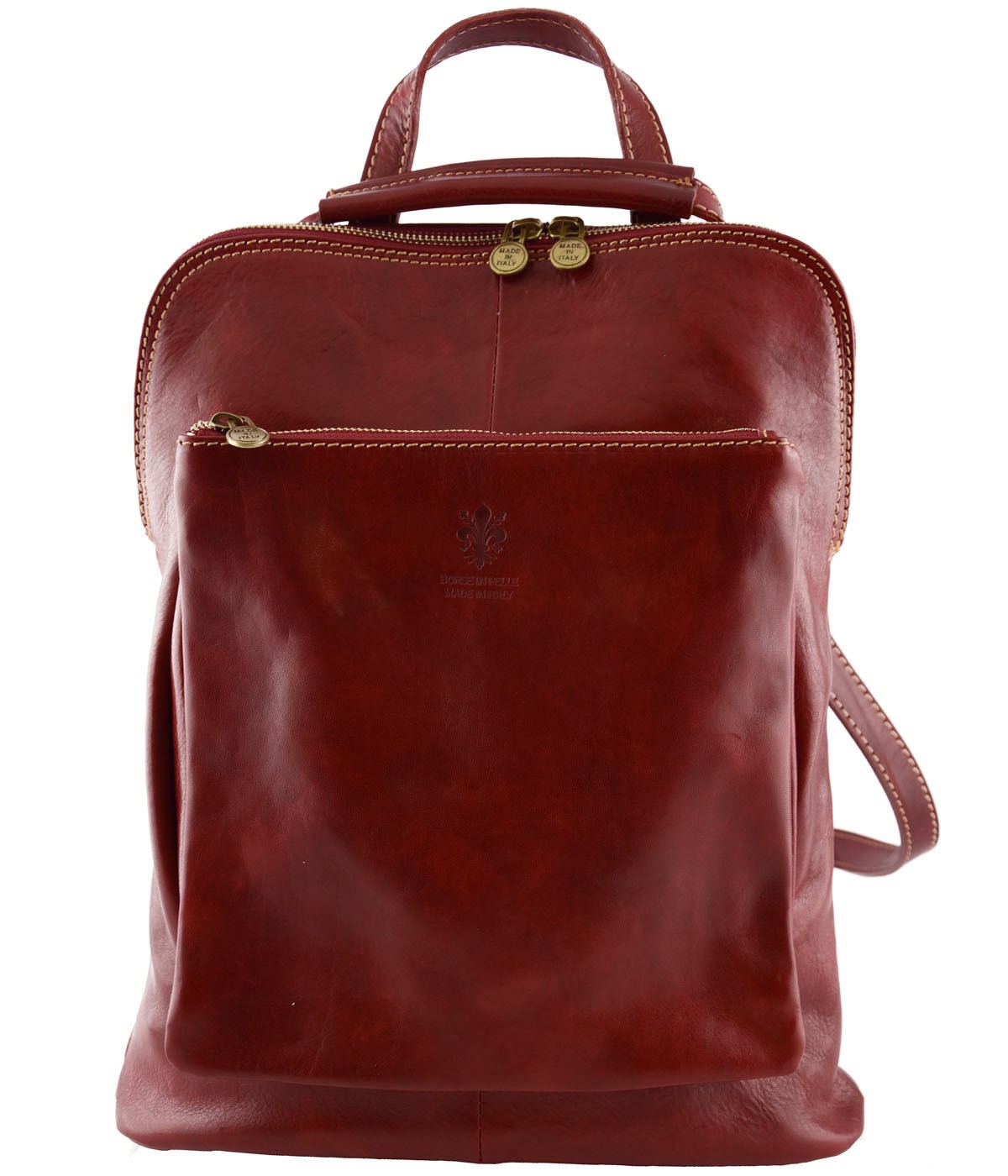 Vera pelle leather backpack hotsell