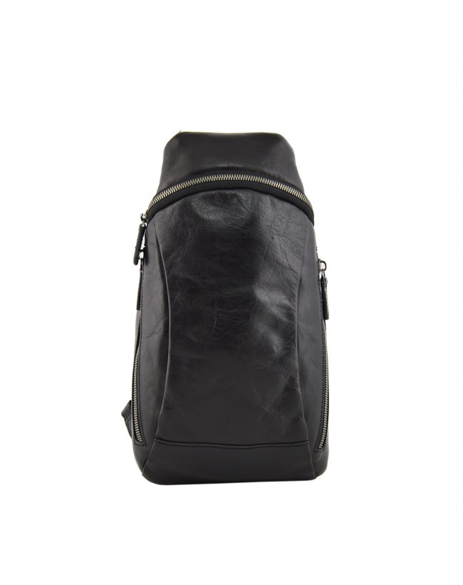 Borsa A Tracolla Uomo In Pelle PU – Zaino Monospalla Impermeabile Per Sport E Viaggi