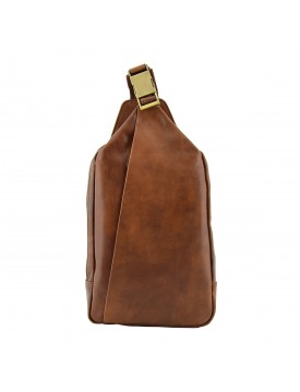 Mochila Monoespalda en Piel Verdadera para Hombre - Andrew