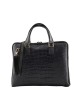 Genuine Leather Woman Briefcase Crocodile Printed - Gaiaco