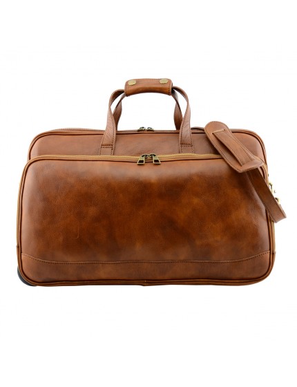 Genuine Leather Trolley Suitcase - Dream Leather Bags