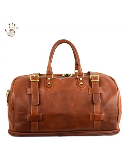 Genuine Vegetable Tanned Leather Travel Bag - Conrad