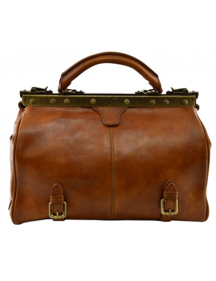 Genuine Vegetable Tanned Leather Doctor Bag - Craw