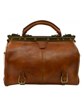 Genuine Vegetable Tanned Leather Doctor Bag - Craw