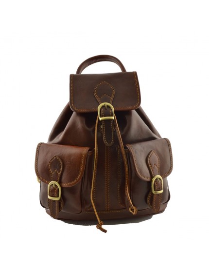 Leather Backpack - Omega