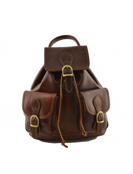 Leather Backpack - Omega